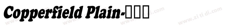 Copperfield Plain字体转换